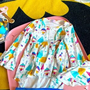 Pete + Lucy Girls long sleeve set